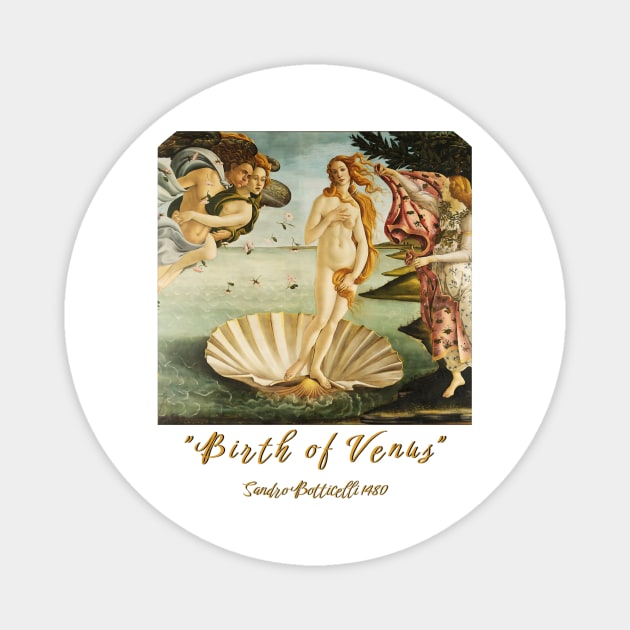 Birth of Venus by Botticelli, Classic Art, Feminine Magnet by Art2Wear